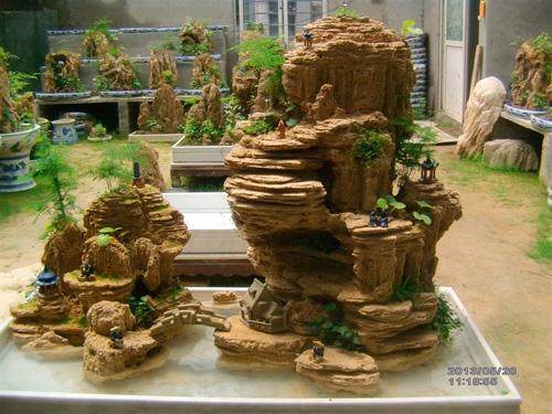 山东哪里批发假山盆景批发