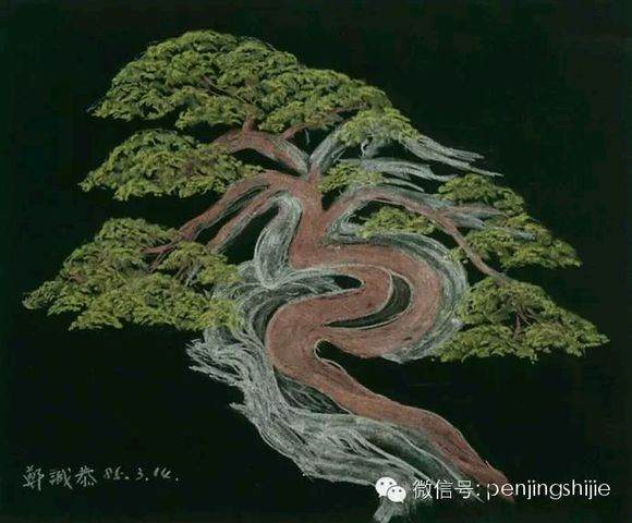 图解 郑诚恭怎么雕刻柏树盆景丝雕的方法