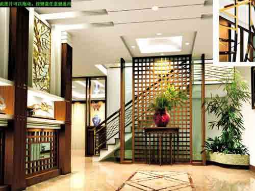 屏风里面的盆栽怎么风水布局