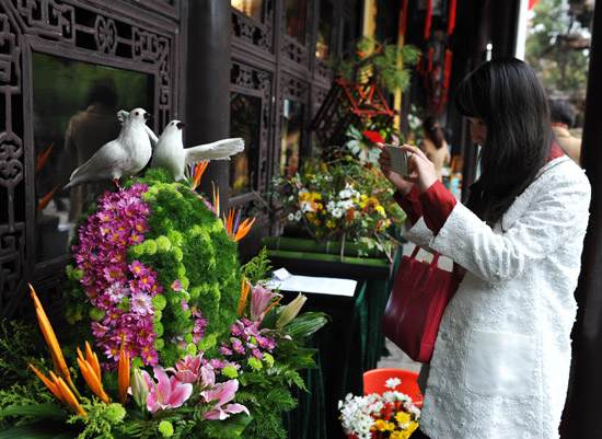 江苏13市盆景工花卉园艺工扬州赛技能