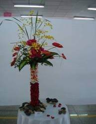 第八届枯桃杯山东省插花盆景园艺大赛开幕