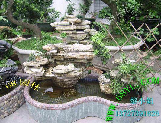 千层石点缀盆景方法