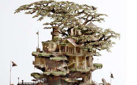 盆景风车助兴长春