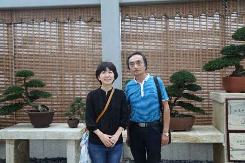 07日本与通派盆景创始人袁华合影