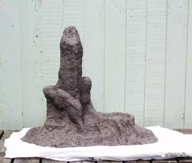 图解 石头怎么制作山水盆景的方法