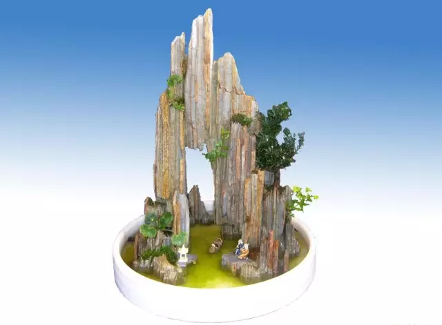 山水盆景之常用石头种类 图片