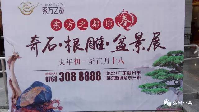 潮州市东方之都举行奇石根雕盆景展