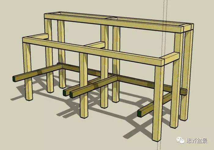 怎么制作盆景几架的方法