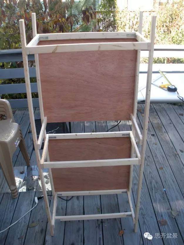 图解 看盆友是如何制作盆景几架的