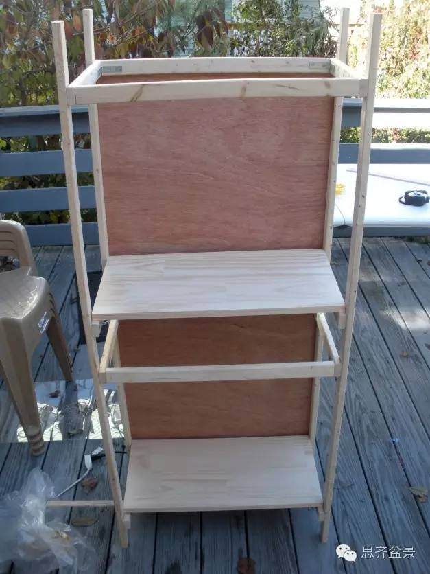 图解 看盆友是如何制作盆景几架的