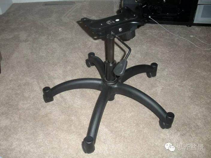 图解 怎么用家里办公椅制作盆景操作台