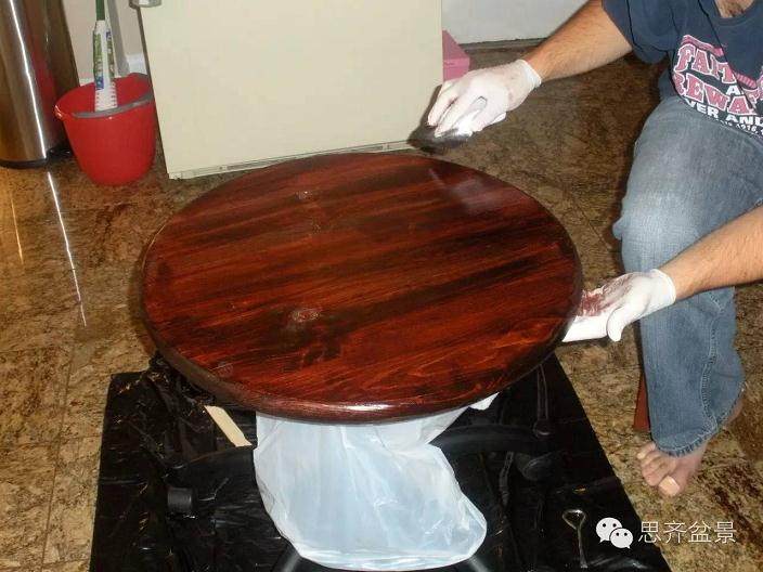 图解 怎么用家里办公椅制作盆景操作台