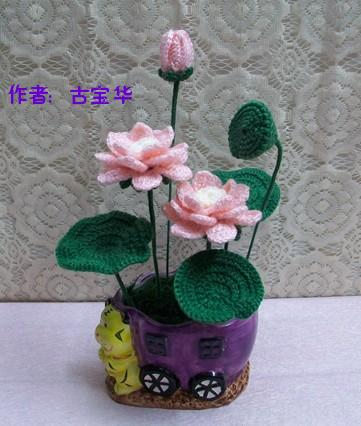 100双&ldquo;广州之手&rdquo;作品欣赏之绒线花(毛线)盆景