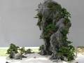 五台山珍贵石材打造山石盆景
