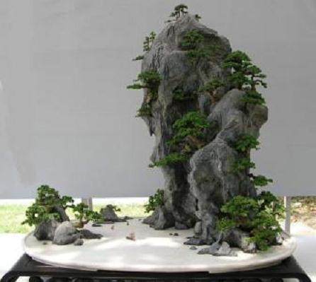 对于盆景山石的粘接妙招