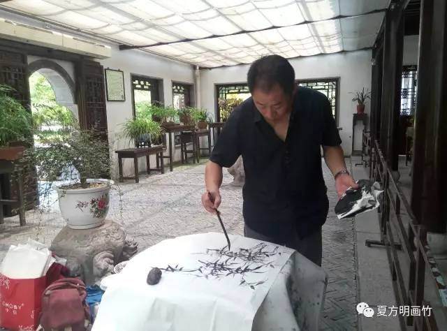 夏方明个园写生-竹石盆景系列多图