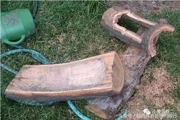 图解 怎么用原木树桩制作山水盆景