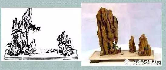 山水盆景中山石的布局【多图】