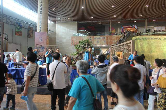 安龙川派盆景传承人出彩成都非遗博览园