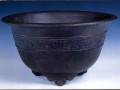 黑泥雷文铜器文圆型盆
