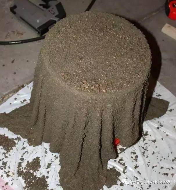 图解 如何用废弃的水泥做精致的盆景