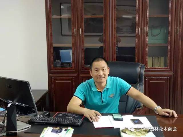 访武义汇美花木盆景专业合作社社长张进军