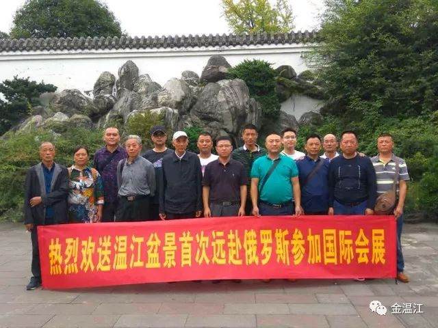 对比俄罗斯老铁把温江盆景当珍宝