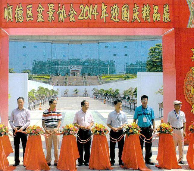 迎国庆盆景精品展在佛山德胜文化广场隆重开幕