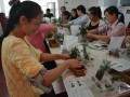 福城大兴社区盆景种植活动巧变义工招募现场