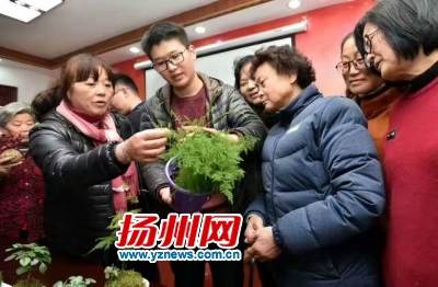 凌晨(中)向市民热心传授技艺 凌晨(中)向市民热心传授技艺