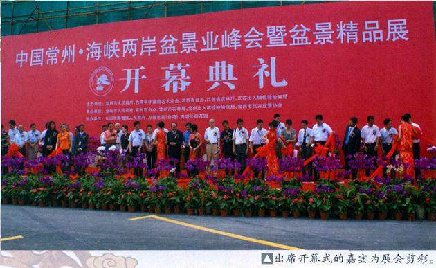 中国常州·海峡两岸盆景业峰会暨盆景精品展盛大的开幕式