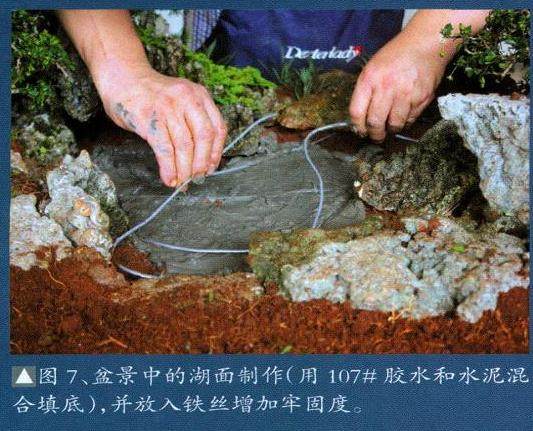 盆景中的湖面制作