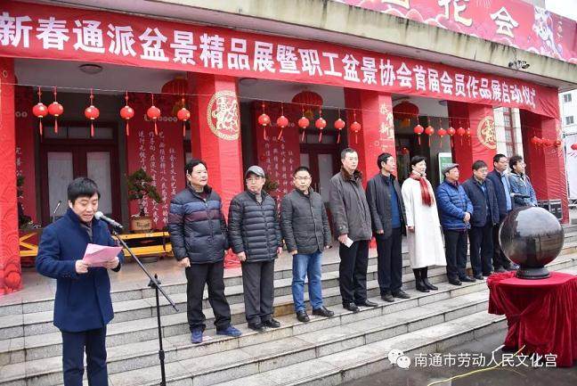 南通市职工盆景协会首届会员作品展开幕