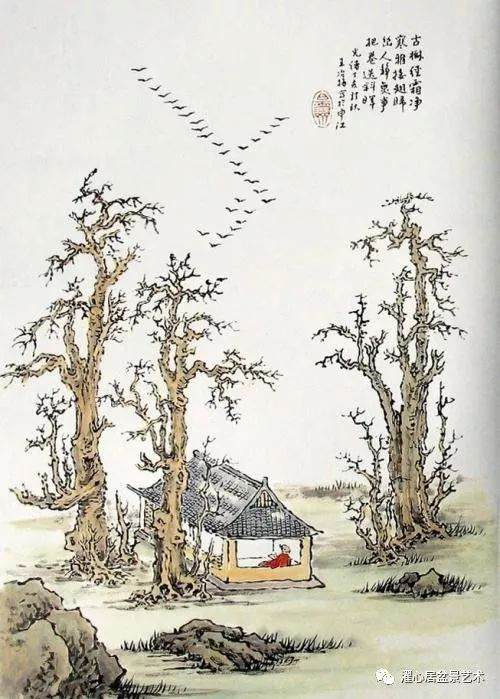 岭南盆景借鉴了国画的布局原则