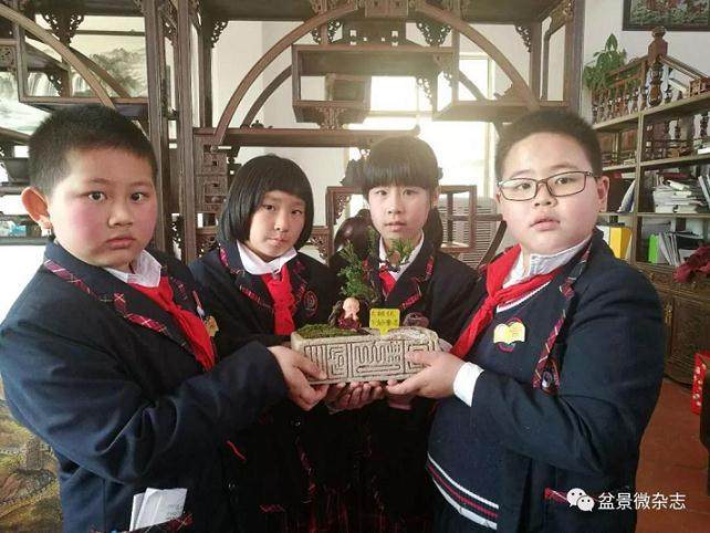 在这美好的春天 我们402中队来到鸿江盆景园