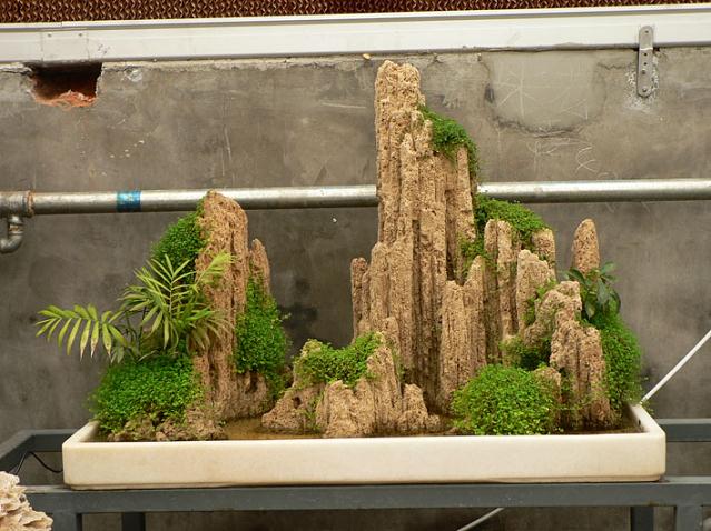 制作室内假山盆景成为不可多得的创业首选