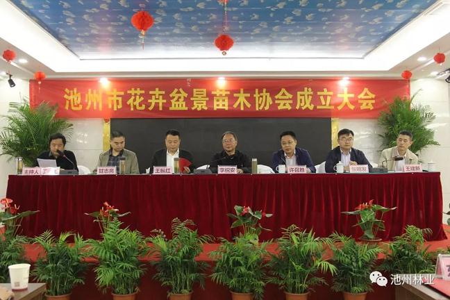池州市花卉盆景苗木协会挂牌成立
