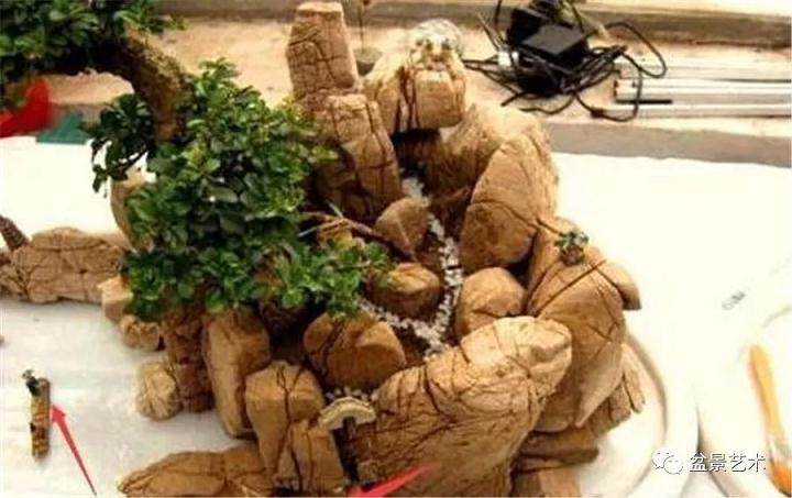 图解 制作室内假山盆景的7个步骤