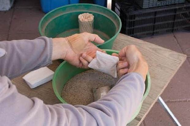 盆景施肥 如何用肥料填充茶包