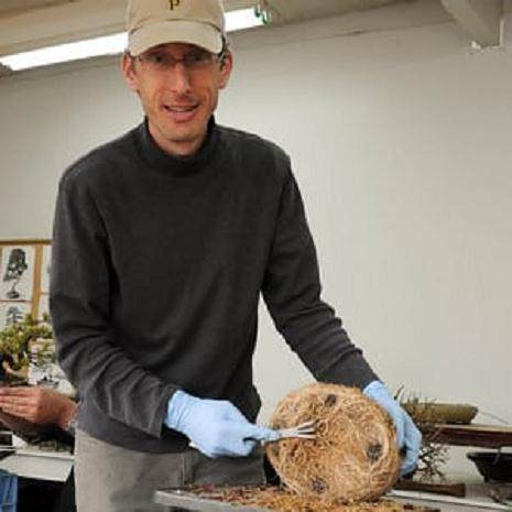 在种植良好土壤的小树上工作是有趣的工作