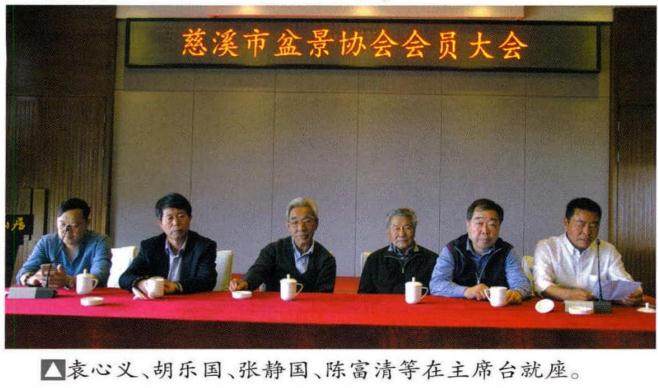 浙江省慈溪盆景协会会员大会在绿野山庄召开