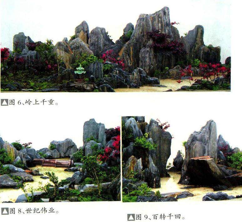 我们何不依此创作一件盆景组合景观表示纪念