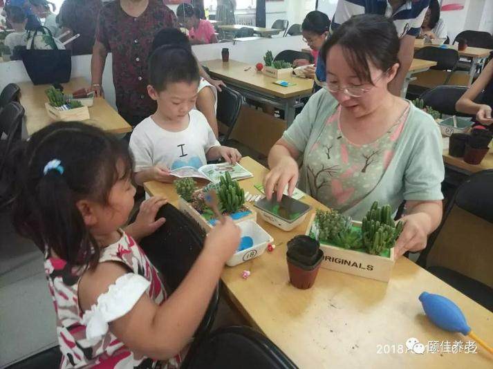 颐佳学苑——青少年多肉盆景活动