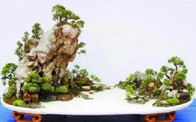 山水盆景的造型技艺