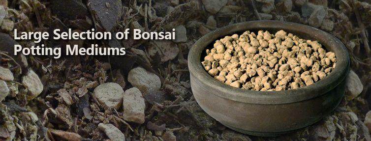 完整的盆景土壤 包括赤玉土，富士山的灌封介质和鹿沼