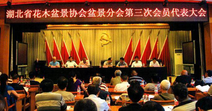 湖北盆景协会第三次会员代表大会在省林业厅隆重召开