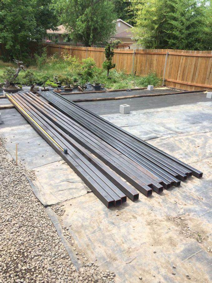 如何在夏季用金属给盆景搭建遮阳布?