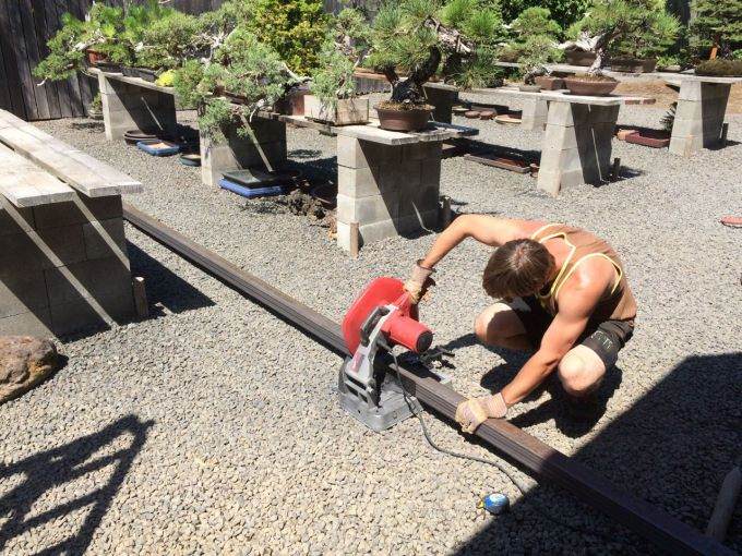 图解 如何在夏季用金属给盆景搭建遮阳布