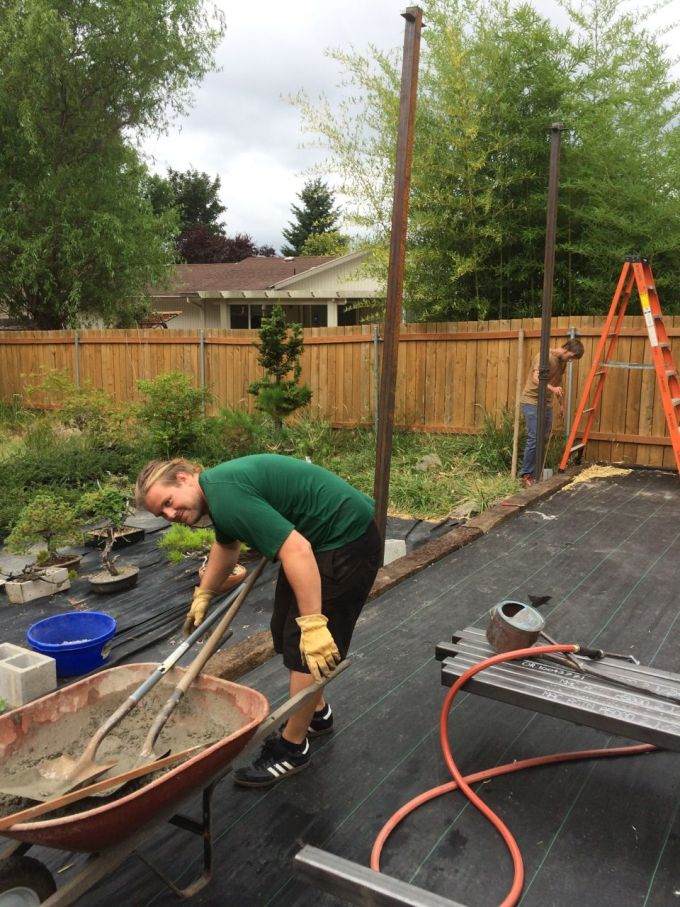 图解 如何在夏季用金属给盆景搭建遮阳布