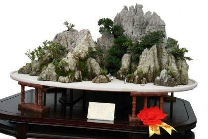 制作一盆多面观赏的山石盆景应这3个技巧